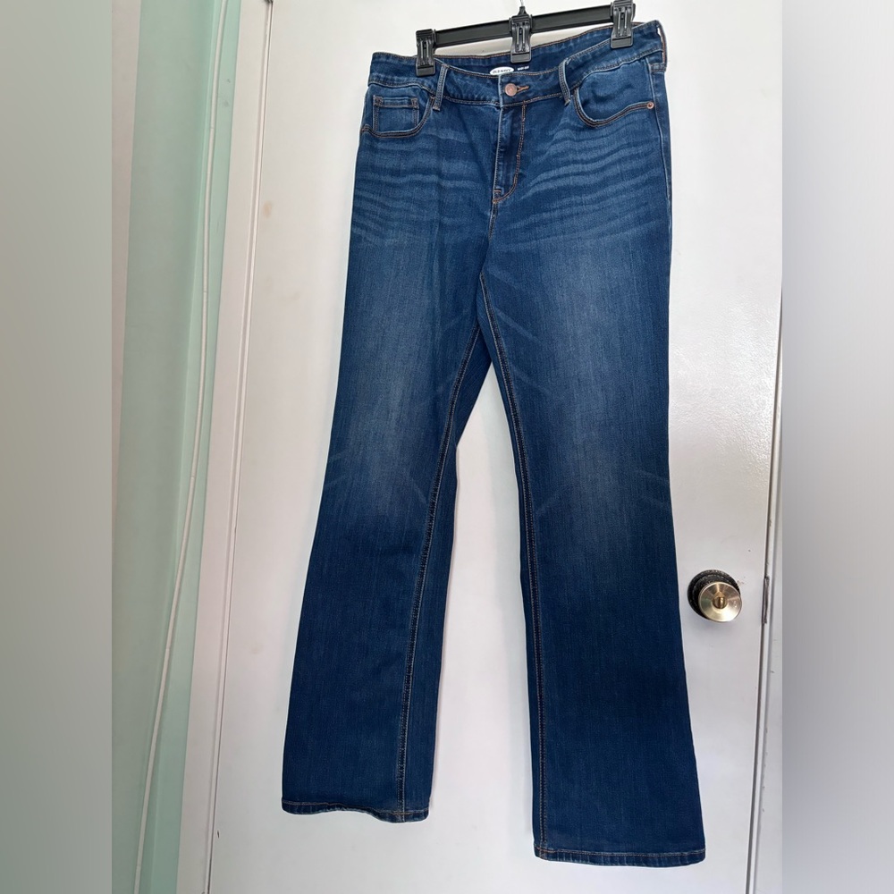 Old Navy dark Blue Jeans Denim Boot Cut size 12